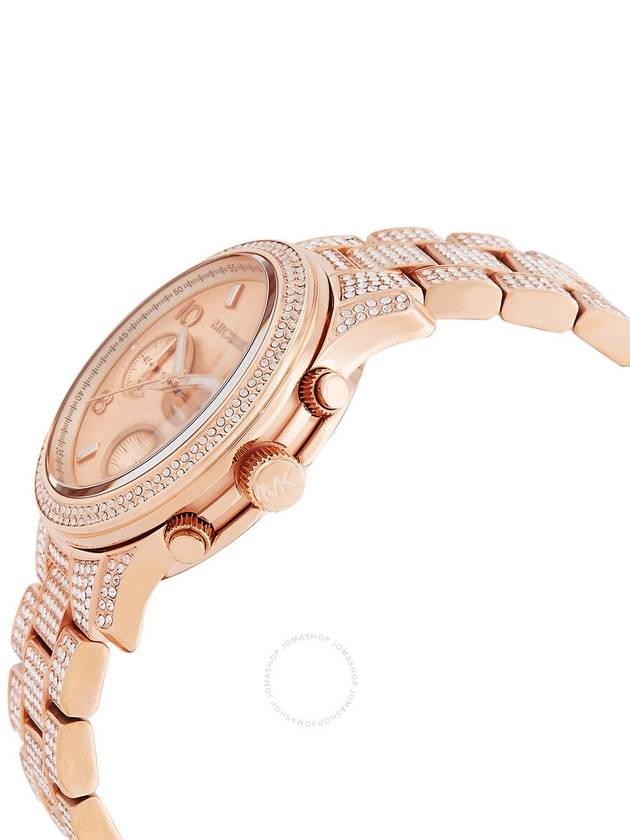 Michael Kors Runway Chronograph Quartz Crystal Rose Gold Dial Ladies Watch MK7481 - MICHAEL KORS - BALAAN 2