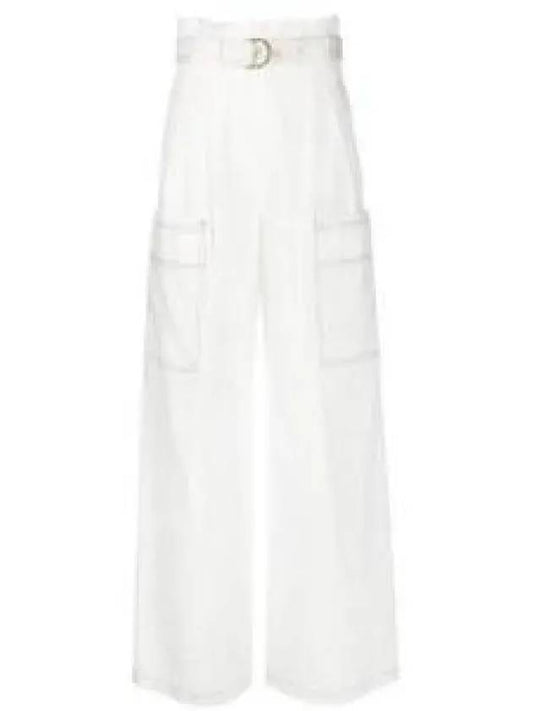 SLOGAN 11310232 001 11310232600 linen pants 909846 - MAX MARA - BALAAN 1