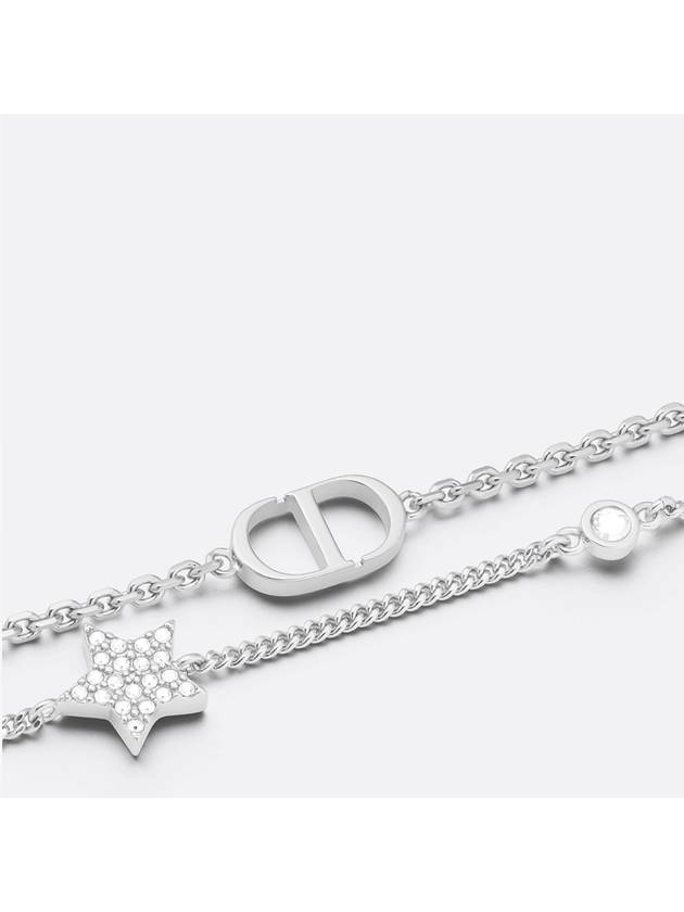 Women's Petite CD Double Bracelet Silver - DIOR - BALAAN 3