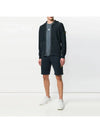 Men's Signature Wappen Hooded Zip Up Navy - STONE ISLAND - BALAAN 5