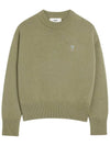 De Coeur Crewneck Knit Top Green - AMI - BALAAN 4