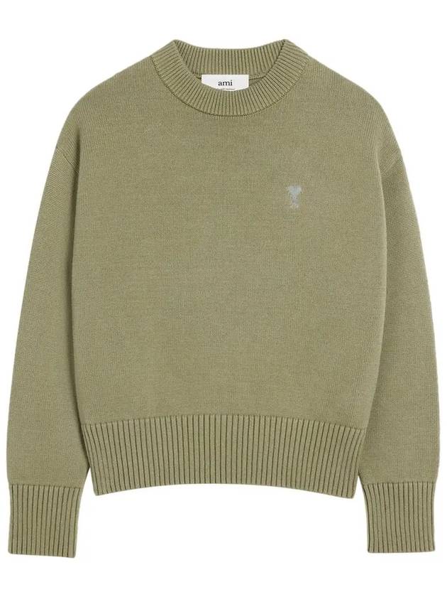 De Coeur Crewneck Knit Top Green - AMI - BALAAN 4