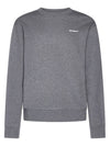 Wave Diag Logo Print Sweatshirt Grey - OFF WHITE - BALAAN 1