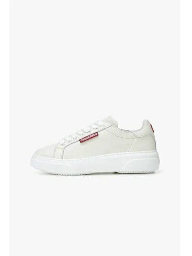 Women s BUMPER Leather Sneakers Cream - DSQUARED2 - BALAAN 1