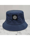 Econyl Regenerated Nylon Bucket Hat Avio Blue - STONE ISLAND - BALAAN 3