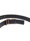 V Logo Signature Leather Belt Brown - VALENTINO - BALAAN 7