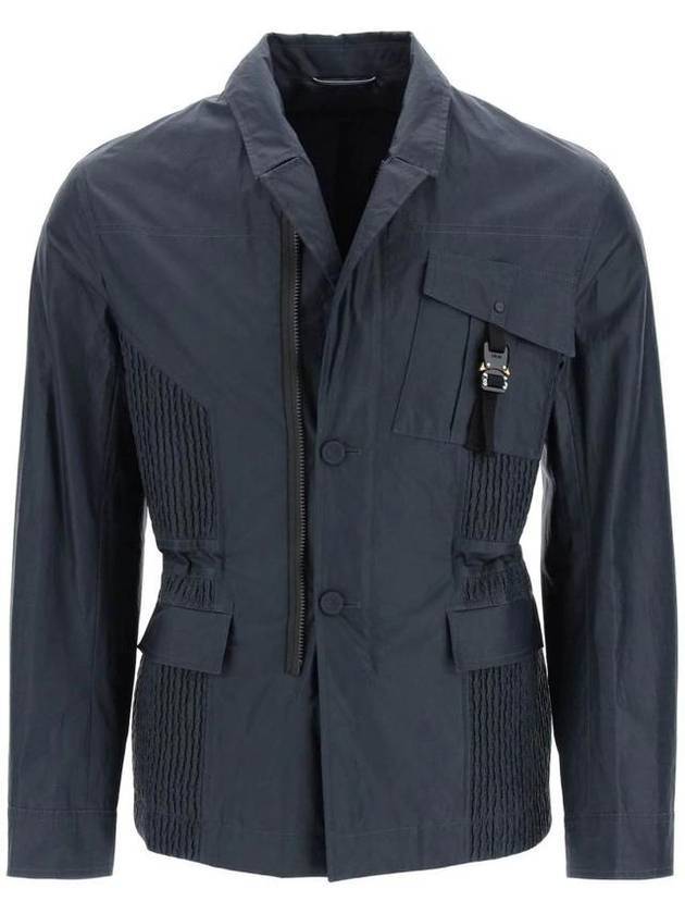 Poplin Workwear Waxed Cotton Jacket Navy - DIOR - BALAAN 1