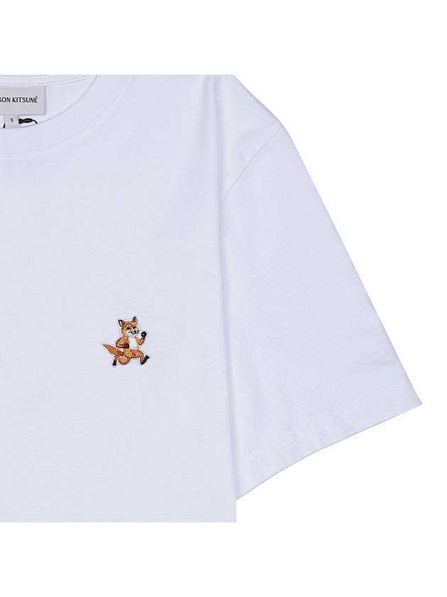 Speedy Fox Patch Comfort Short Sleeve T-Shirt White - MAISON KITSUNE - BALAAN 7