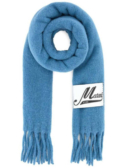 Alpaca Wool Muffler Blue - MARNI - BALAAN 2