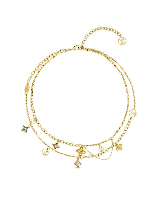 Blooming Strass Necklace Gold - LOUIS VUITTON - BALAAN 1