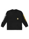 MALBON x GLO GANG Glo Long Sleeve T-Shirt BLACK M3113LRL01BLK - MALBON GOLF - BALAAN 1