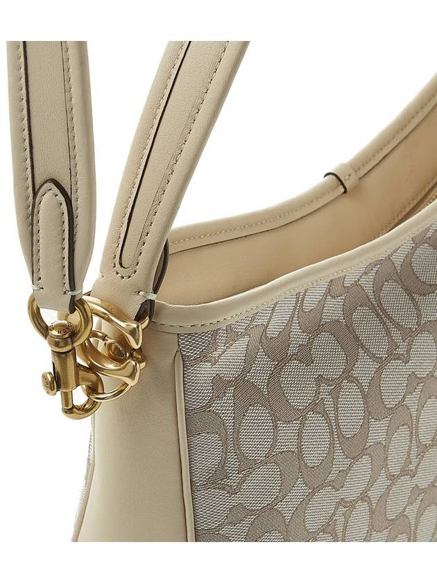 Signature Jacquard Tabby Hobo Bag C6659 STONE IVORY - COACH - BALAAN 9