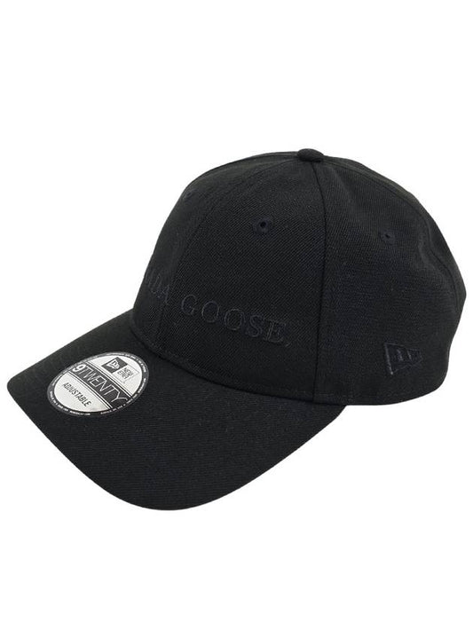 Men's Logo Cotton Ball Cap Black - CANADA GOOSE - BALAAN.