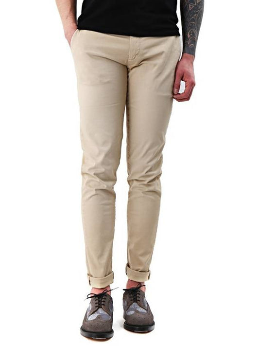 Chino slim straight pants beige - SIVIGLIA - BALAAN 1