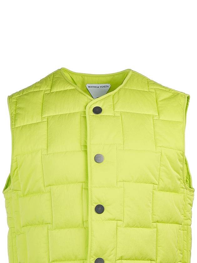 Intrecciato Padding Vest Acid Kiwi - BOTTEGA VENETA - BALAAN 5