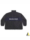 Logo Print Zip-up Jacket black - BALENCIAGA - BALAAN 2