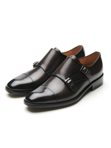 Aaron Double Monk Strap Brown - FLAP'F - BALAAN 1