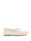 Triangle Logo Driving Shoes Ivory - PRADA - BALAAN 3