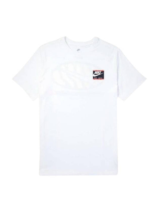 NSW Logo Cotton Jersey Short Sleeve T-Shirt White - NIKE - BALAAN 1