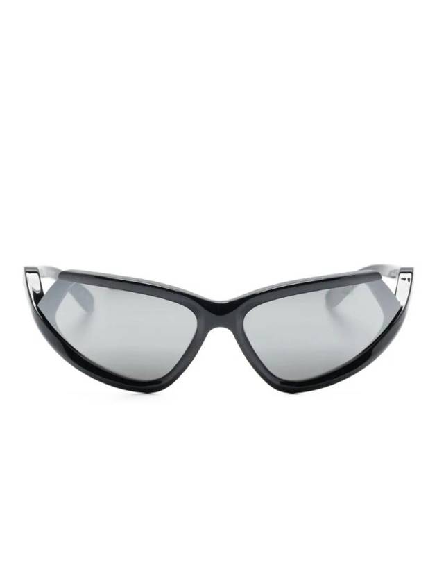 Eyewear Side Expand Mirror Oval Frame Sunglasses - BALENCIAGA - BALAAN 1