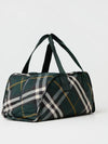 Shield Check Pattern Medium Duffel Bag Green - BURBERRY - BALAAN 3