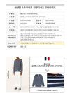 Stripe Jersey Oversized Long Sleeve T-Shirt Navy - THOM BROWNE - BALAAN 4