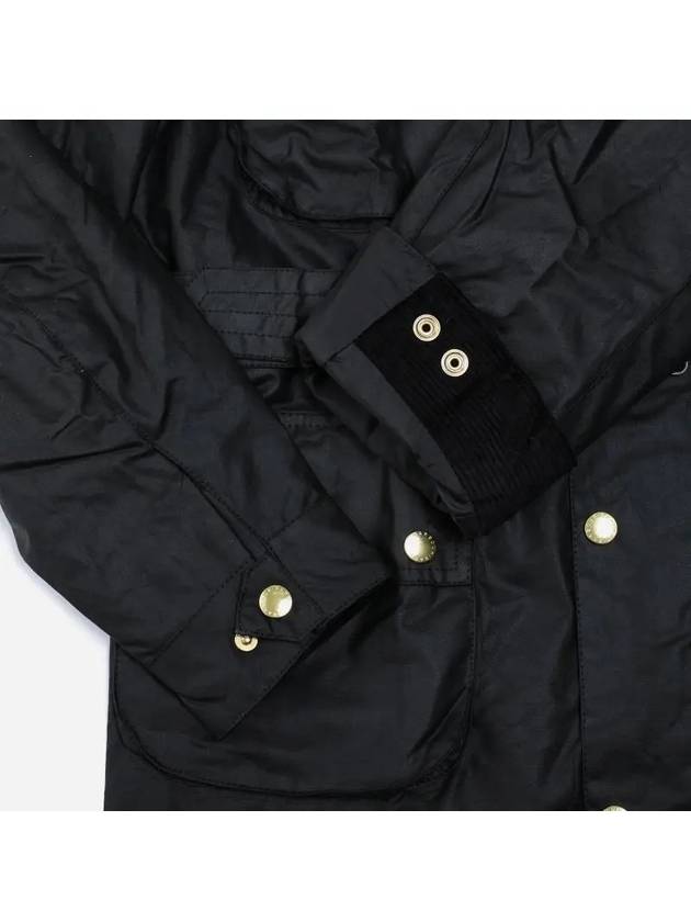 Men's International Union Jack Wax Jacket Black - BARBOUR - BALAAN 4