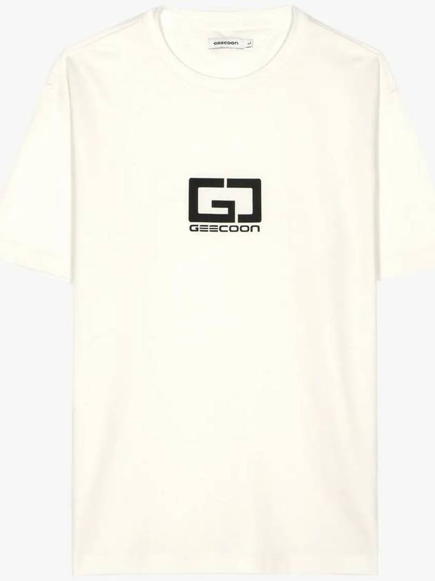 Symbol logo printed short sleeve t shirt GEE236 101 white - GEECOON - BALAAN 5