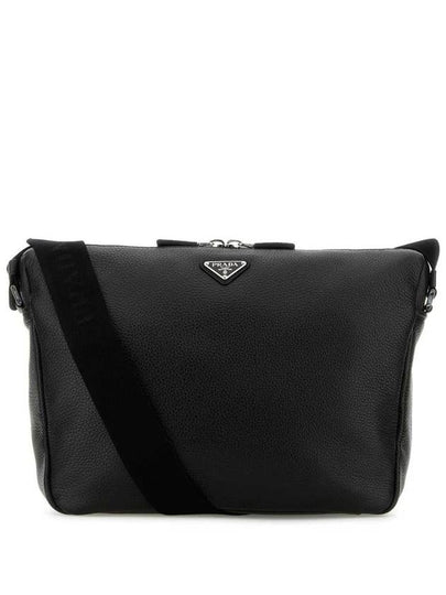 Leather Cross Bag Black - PRADA - BALAAN 2