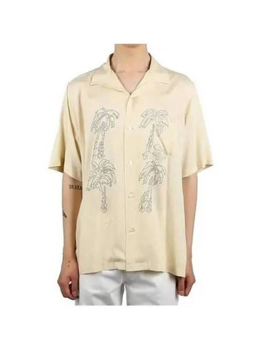 Embroidered Hawaiian short sleeve shirt 271302 - CELINE - BALAAN 1