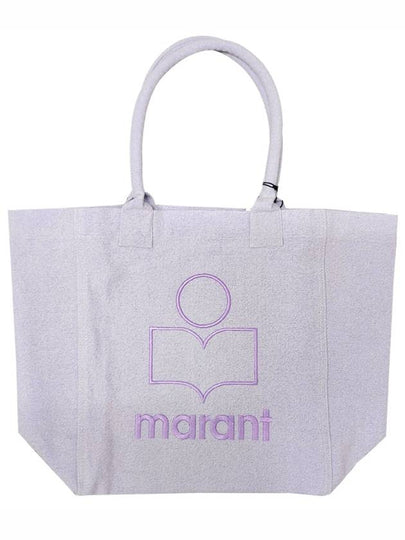 Yenky Logo Washed Cotton Tote Bag Lilac - ISABEL MARANT - BALAAN 2