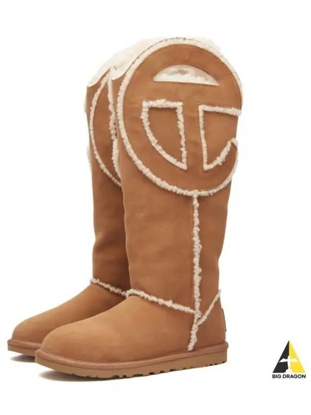 x TELFAR Logo Tall Boot CHESTNUT 1155870 boots - UGG - BALAAN 1