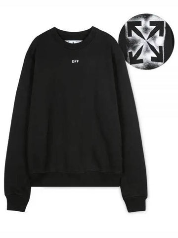 Men s Stencil Arrow Black Sweatshirt 1157091 - OFF WHITE - BALAAN 1