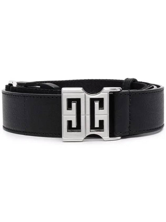 4G leather buckle belt black - GIVENCHY - BALAAN 2