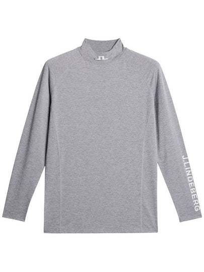 Men's Aelo Soft Compression Long Sleeve T-Shirt Grey - J.LINDEBERG - BALAAN 2