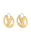 Louise LV Logo Earrings Gold - LOUIS VUITTON - BALAAN 1