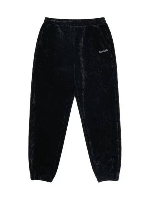 KODAK Cinekodak Corduroy Regular Fit Jogger Pants BLACK - KODO - BALAAN 1