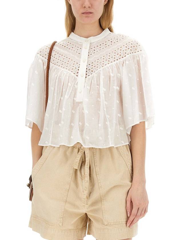 Shirt HT0360FAB1J10E 20WH White - ISABEL MARANT ETOILE - BALAAN 5