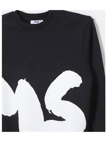 Kids Big Logo Sweatshirt Black - MSGM - BALAAN 2