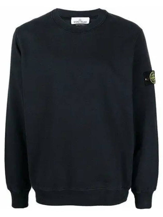 Wappen Patch Crew Neck Sweatshirt Navy - STONE ISLAND - BALAAN 2