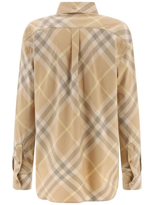 Vintage Check Cotton Long Sleeve Shirt Beige - BURBERRY - BALAAN 3