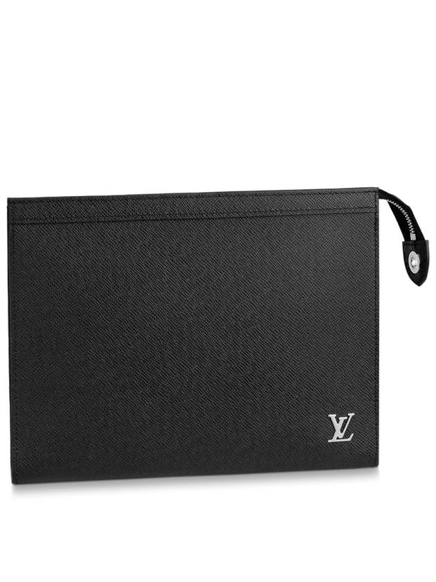 Pochette Voyage Taiga Leather Pouch Bag Black - LOUIS VUITTON - BALAAN 3