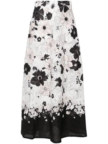 Pop floral print midi skirt 9286SSS244 - ZIMMERMANN - BALAAN 1