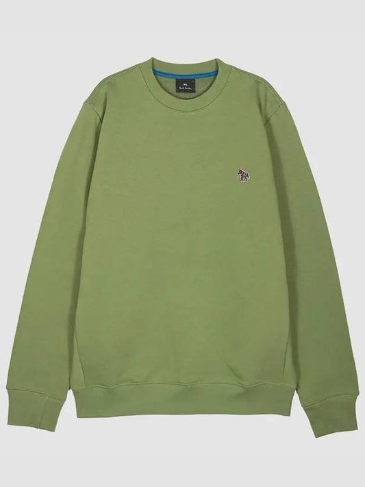 Zebra Logo Cotton Sweatshirt Green - PAUL SMITH - BALAAN 2