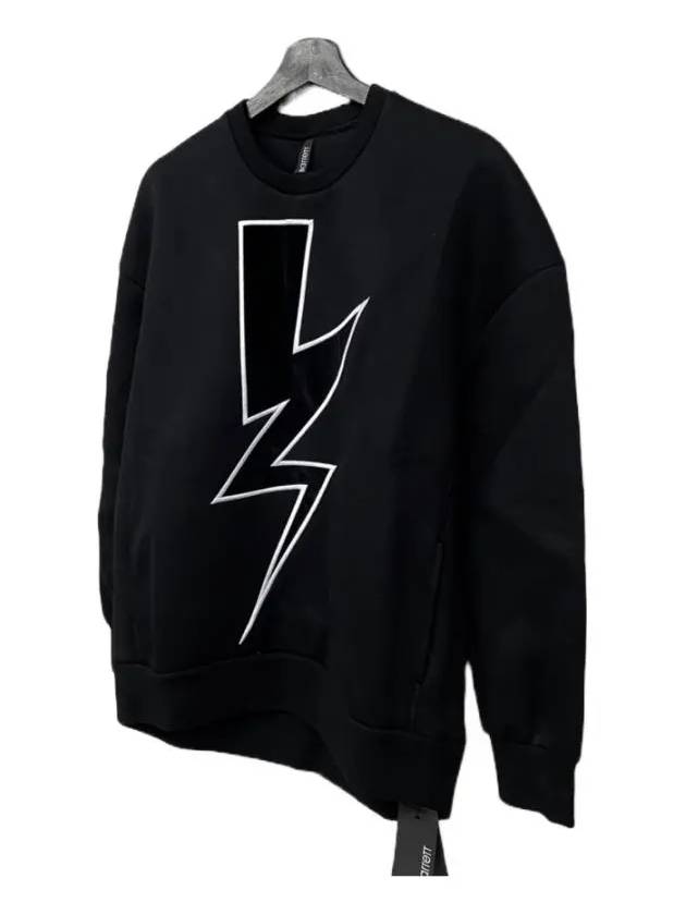 Lightning Sweatshirt Black - NEIL BARRETT - BALAAN 3