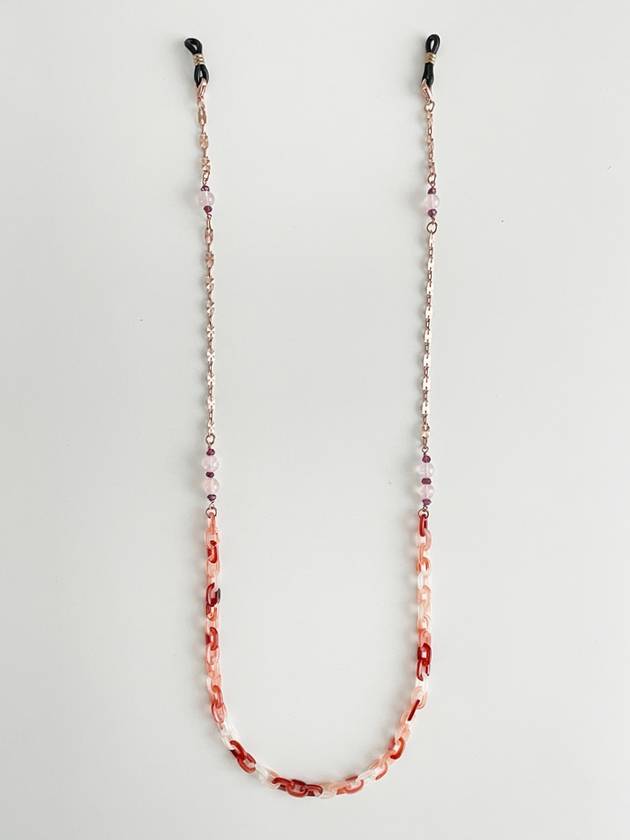 Rose Quartz Chain Glasses Necklace - ELYONA - BALAAN 3