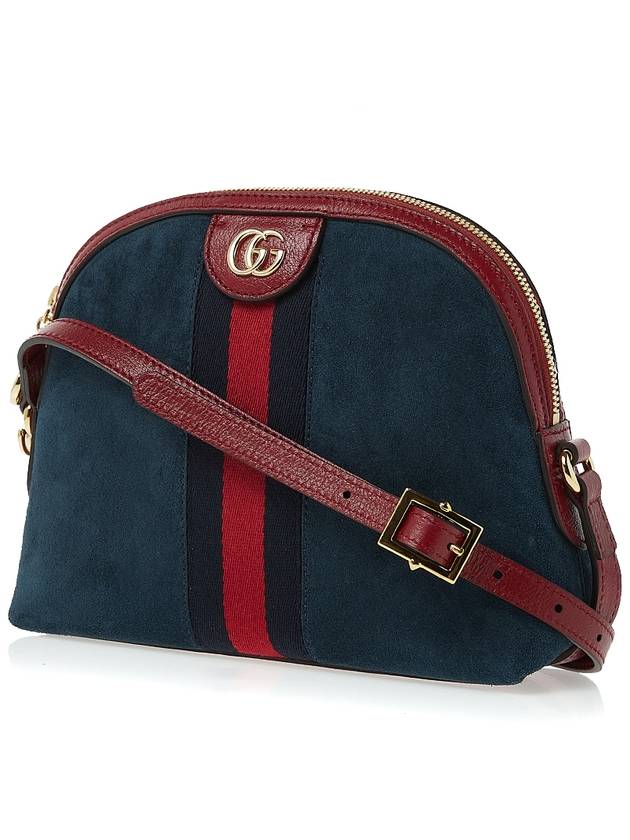 Ophidia small suede cross bag navy - GUCCI - BALAAN.