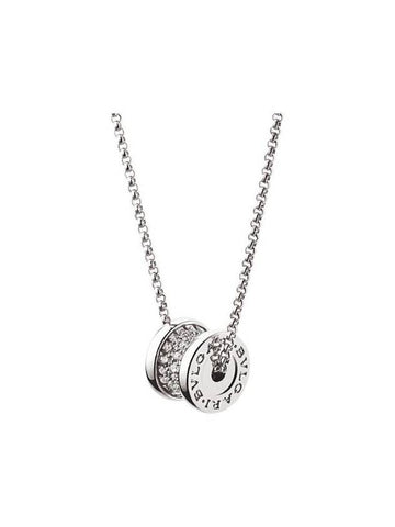 B.Zero1 Round Pendant Necklace Silver - BVLGARI - BALAAN 1