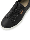 Men's Soft 7 M Leather Low Top Sneakers Black - ECCO - BALAAN 8