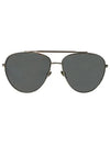 Eyewear Double Bridge Aviator Sunglasses Pale Gold Brown - CHANEL - BALAAN 2